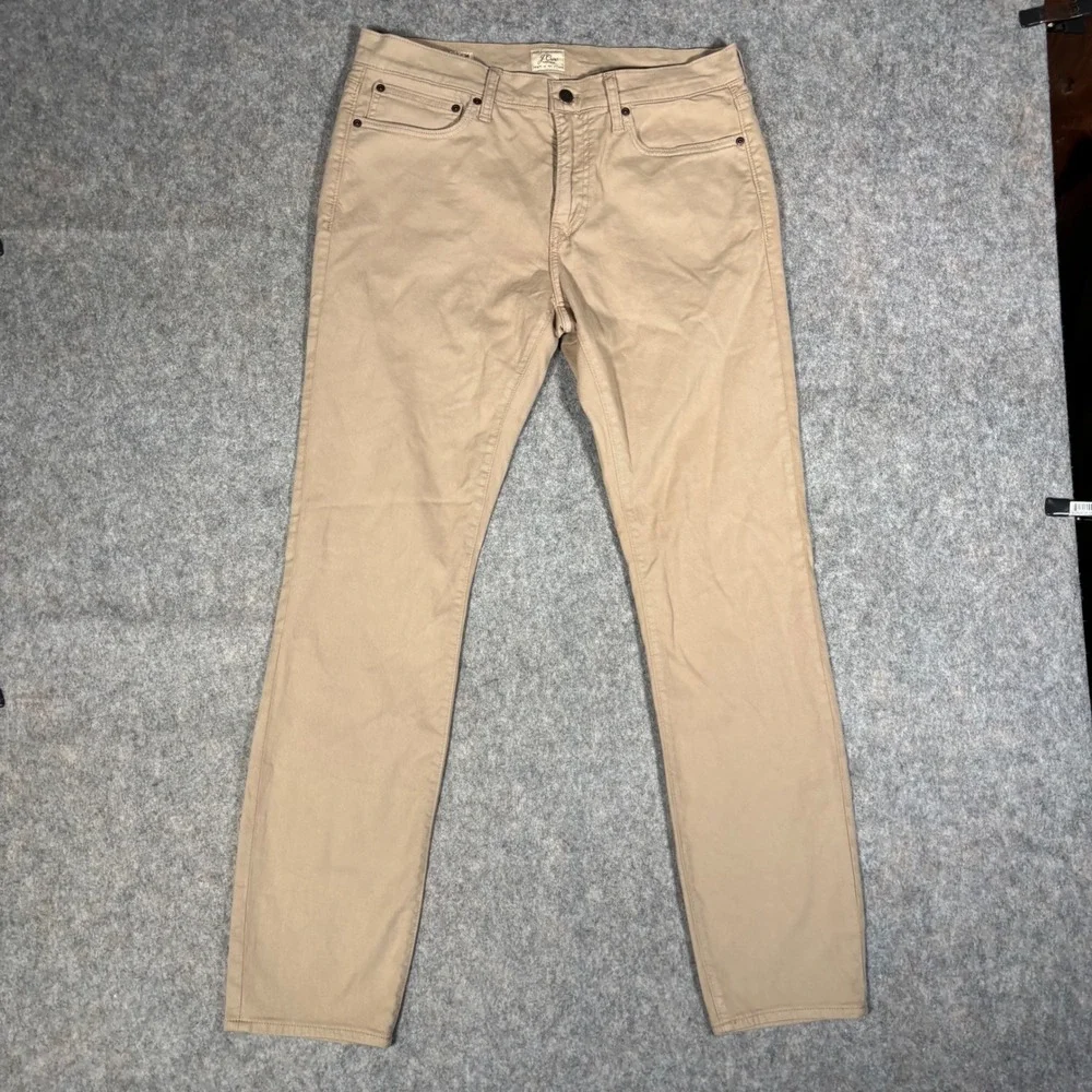 J. Crew 484 Slim Fit Chino Pants Mens 34x34 Khaki Tan Stretch AZ963 Re-Imagined